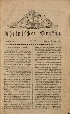 Rheinischer Merkur Mittwoch 10. Januar 1816