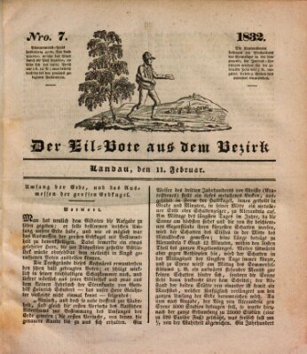 Der Eil-Bote aus dem Bezirk (Der Eilbote) Samstag 11. Februar 1832