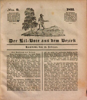 Der Eil-Bote aus dem Bezirk (Der Eilbote) Samstag 25. Februar 1832