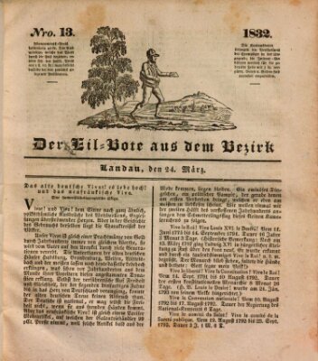 Der Eil-Bote aus dem Bezirk (Der Eilbote) Samstag 24. März 1832