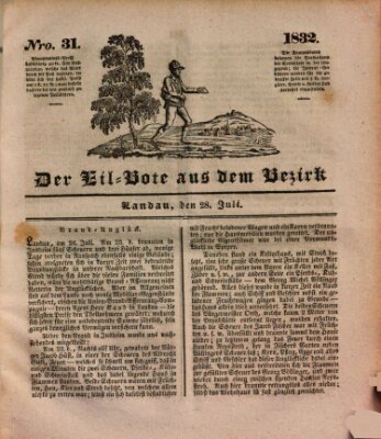 Der Eil-Bote aus dem Bezirk (Der Eilbote) Samstag 28. Juli 1832