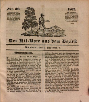 Der Eil-Bote aus dem Bezirk (Der Eilbote) Samstag 1. September 1832