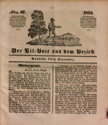 Der Eil-Bote aus dem Bezirk (Der Eilbote) Samstag 8. September 1832