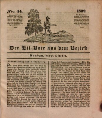 Der Eil-Bote aus dem Bezirk (Der Eilbote) Samstag 27. Oktober 1832