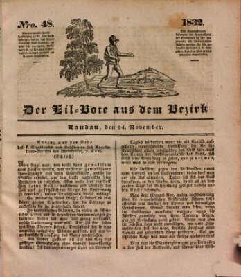 Der Eil-Bote aus dem Bezirk (Der Eilbote) Samstag 24. November 1832