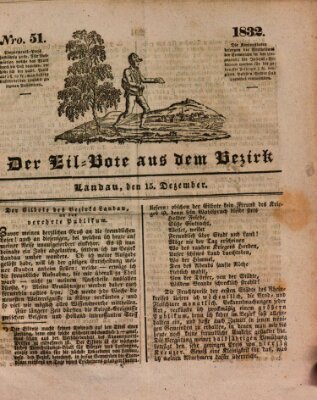 Der Eil-Bote aus dem Bezirk (Der Eilbote) Samstag 15. Dezember 1832