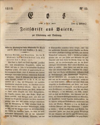 Eos Freitag 13. Februar 1818