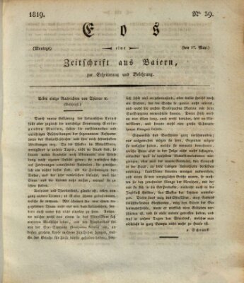 Eos Montag 17. Mai 1819