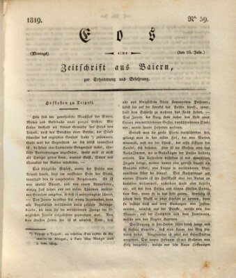 Eos Montag 26. Juli 1819