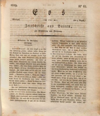 Eos Montag 9. August 1819