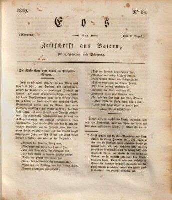 Eos Mittwoch 11. August 1819