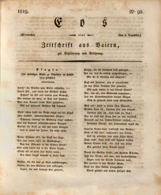 Eos Mittwoch 8. Dezember 1819