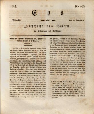 Eos Mittwoch 22. Dezember 1819