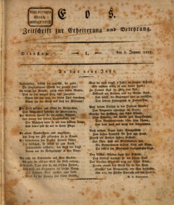 Eos Dienstag 2. Januar 1821