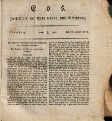 Eos Montag 15. Januar 1821