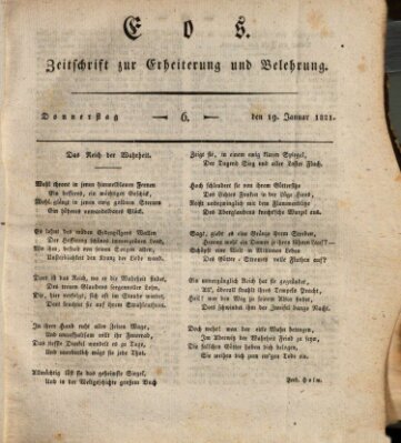 Eos Freitag 19. Januar 1821