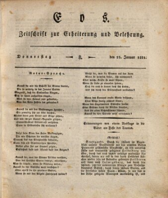 Eos Donnerstag 25. Januar 1821