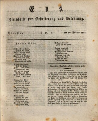 Eos Dienstag 20. Februar 1821