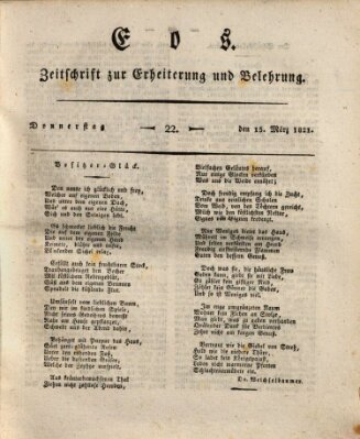 Eos Donnerstag 15. März 1821