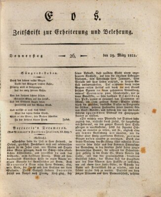 Eos Donnerstag 29. März 1821