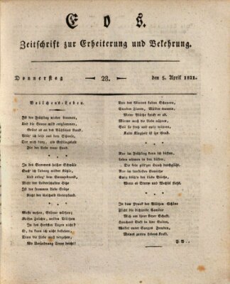 Eos Donnerstag 5. April 1821