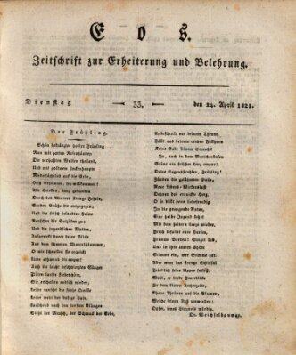 Eos Dienstag 24. April 1821