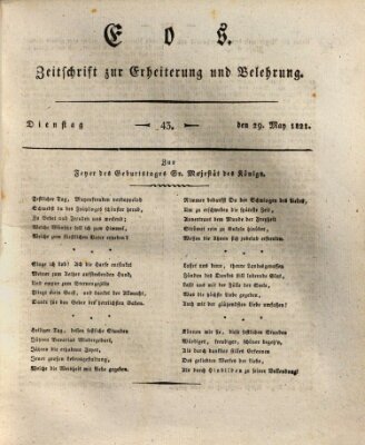 Eos Dienstag 29. Mai 1821