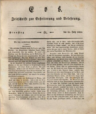 Eos Dienstag 31. Juli 1821