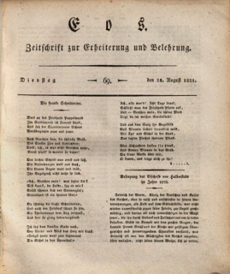 Eos Dienstag 28. August 1821