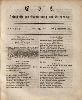 Eos Dienstag 4. September 1821