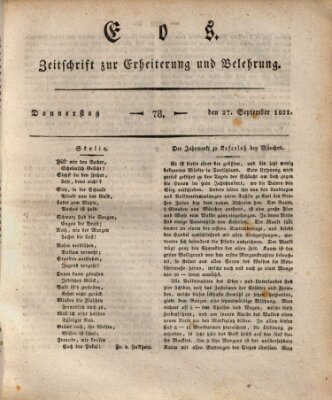 Eos Donnerstag 27. September 1821