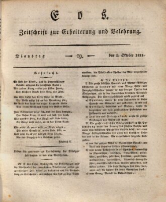 Eos Dienstag 2. Oktober 1821