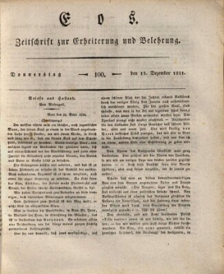 Eos Donnerstag 13. Dezember 1821