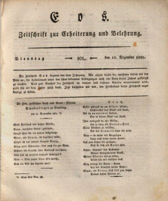 Eos Dienstag 18. Dezember 1821