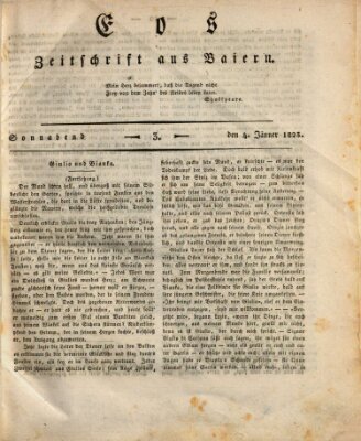 Eos Samstag 4. Januar 1823