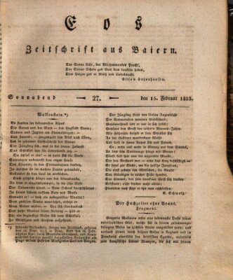 Eos Samstag 15. Februar 1823