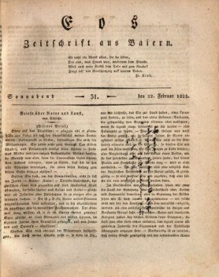 Eos Samstag 22. Februar 1823