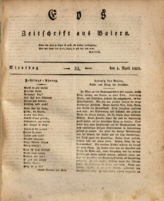 Eos Dienstag 1. April 1823