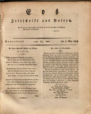 Eos Samstag 3. Mai 1823