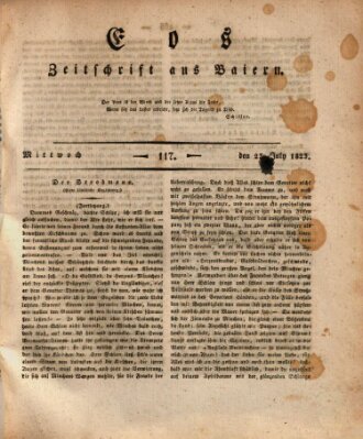 Eos Mittwoch 23. Juli 1823