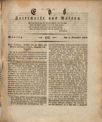 Eos Montag 3. November 1823