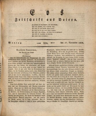 Eos Montag 17. November 1823