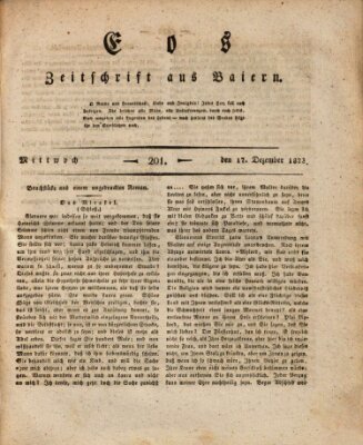 Eos Mittwoch 17. Dezember 1823