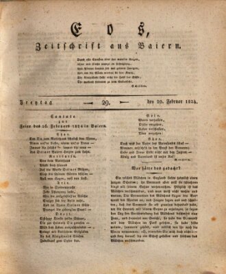 Eos Freitag 20. Februar 1824