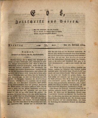 Eos Freitag 27. Februar 1824