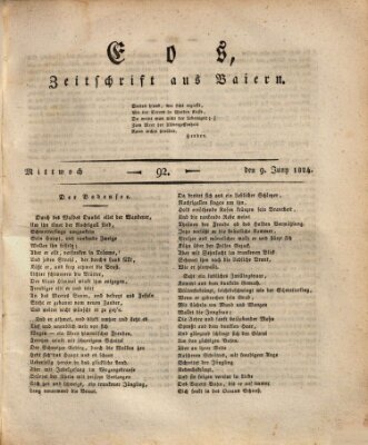 Eos Mittwoch 9. Juni 1824