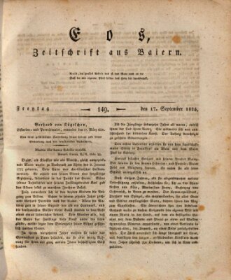 Eos Freitag 17. September 1824