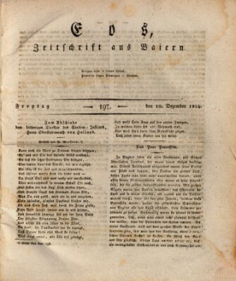 Eos Freitag 10. Dezember 1824