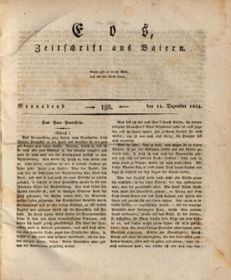 Eos Samstag 11. Dezember 1824