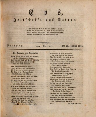 Eos Mittwoch 26. Januar 1825